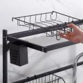 NEW Rak Piring Dapur Wastafel Serbaguna Tempat Cuci Piring Stainless Steel Portable Peralatan makan rak wastafel. 