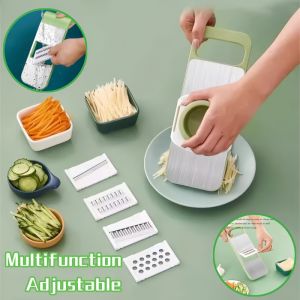 5 in1 Multi-Functional Vegetable Slicer Vegetable Cutter Shredder Grater Peeler Tool vegetable cutter Kitchen Tool