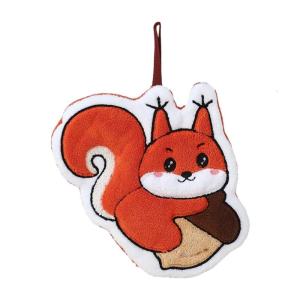 Động vật hoạt hình khăn treo vải nhung san hô độ thấm hút cao khăn tay vui tươi cho gia đình và mẫu giáo sử dụng