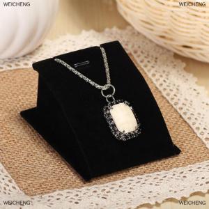 [COD] WEICHENG Jewelry Stand Holder for Counter Show Props Pendants Necklaces Chains Gifts Organizer Velvet Mini Potable Display Rack