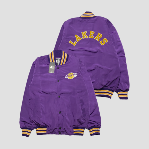 Jaket Bomber Varsity Baseball Bordir Casual Vintage Lakers Series Premium Distro - Akar Official Shop