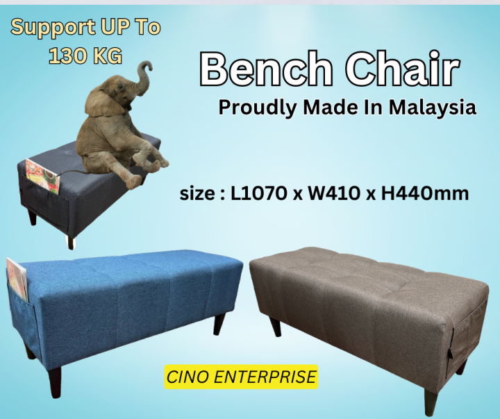 Ottoman Chair Bench Chair Stool Up To 130KG Kerusi Bench Chair