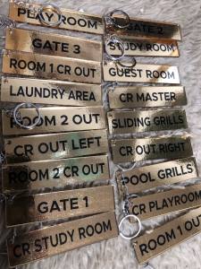 Personalized Acrylic Keytags with Flat Ring