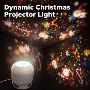 Y7RAN7 Flexible Neck Projector Lamp Dynamic Rotating USB Powered Projection Light Ambient Decor Starry Sky Dreamy Ocean Projector Christmas