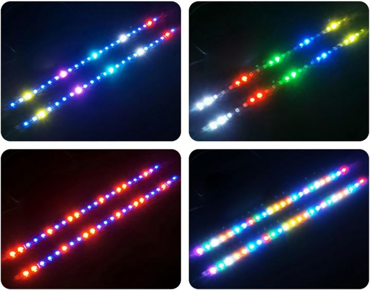 Led Light Strip Computer Lab PC LED Light Strip, 50CM RGB PC LED Strip Magnetic 5V ARGB Aura Sync ...