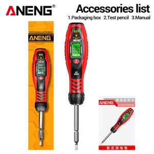 GORGE Tuốc nơ vít hai đầu Bút kiểm tra điện áp Còi báo động AC 30-1000V Máy dò điện áp kỹ thuật số Độ chính xác cao Cách nhiệt Máy kiểm tra tua vít Dụng cụ thợ điện