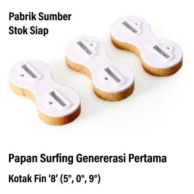 Fin Box Plug FCS1 Papan Selancar Surfboard Bentuk 8 - Dudukan Sirip Surfing 0 5 9 Derajat