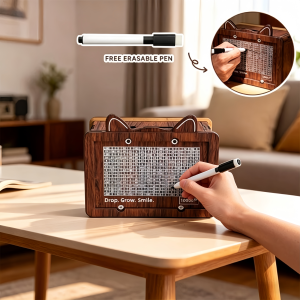 Ipon Challenge Piggy Bank With Pen Reusable Wooden Money Box Savings Challenge Coin Bank