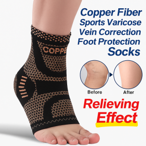 Nylon Knitted Varicose Vein Correction Circulation Compression Sporting Sock Athletic Support Relieve Tired Aching Legs Foot Care