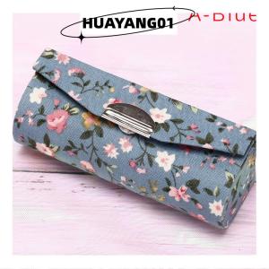 HUAYANG01 [2023 new HOT FASHION] Lipstick Case Retro Embroidered Holder Flower Design With Mirror Packaging Box