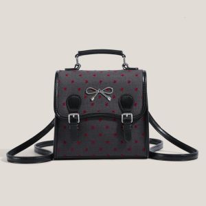 Bagpack For Woman Polka Dot Canvas Backpack Bags Korean Academy For Casual Travel Bag