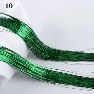 NOER 100 Strands Các cô gái Tổng hợp tóc Lấp lánh Màu cầu vồng long lanh Dây buộc tóc Lụa tơ tằm Nối tóc