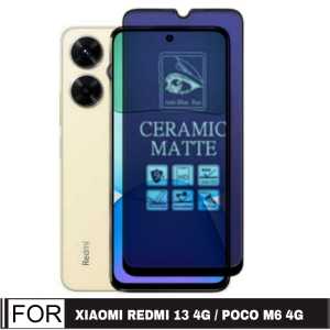 PROMO 3 INC 1 Tempered Glass Matte Anti Blue XIAOMI REDMI 13/ POCO M6 4G Screen Protector