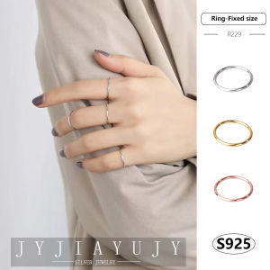 JYJIAYUJY 100% Sterling Silver S925 Ring Varisized Korean Design Simplicity Hypoallergenic Women Jewelry Gift R229