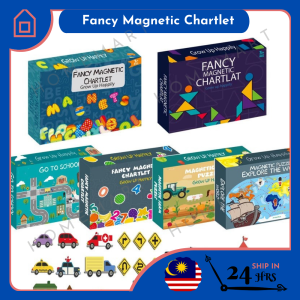 Fancy Magnetic Chartlet Early Education Learning Toy | Pre School Learning ABC Numbers Fruits Shapes School World Farm