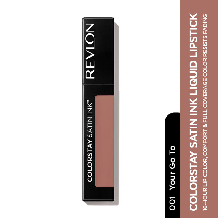 Revlon ColorStay Satin Ink Lippenstift – Langanhaltend, Mit Schwarzem Johannisbeersamenöl, 012 Seal The Deal