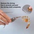 Prawn Shell Removal Crawfish Quick Tool Shrimp Removal Line Transparent Durable Portable Lightweight Kitchen Tool Alat Dapur Kulit Udang剥虾神器. 