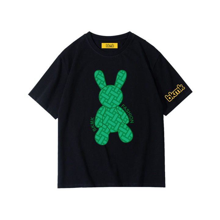Bk%20Plus%20Size%20Short%20Sleeve%20Mens%20Baggy%20Premium%20Quality%20Shirt%20Round%20Neck%20T-Shirt%20Cotton%20Cartoon%20Rabbit%20Print%20Top%20Unisex%20-%20Image%204