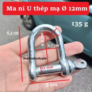 Ma ní U thép mạ Ø 12mm #vattuducduyen