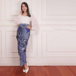 Rok Lilit Batik Murah Terlaris / Rok Pasangan Kebaya / Rok Panjang Muslimah / Rok Lilit Plus Ring Motif Pepaya