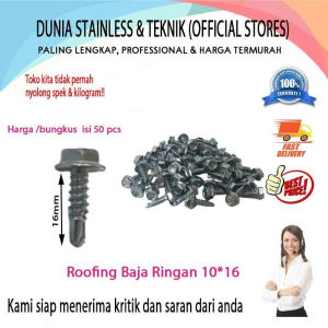 Baut Baja Ringan Roofing Screw 10*16 /50pcs PUTIH