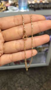 สร้อยคอสีโรสโกลด์ สร้อยคอ18k สร้อยคอแฟชั่นเกาหลี