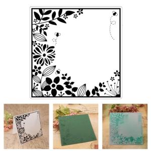 Túi đựng tài liệu họa tiết dập nổi dập nổi máy mẫu hoa kết cấu Giấy nến để làm Album Ảnh Album