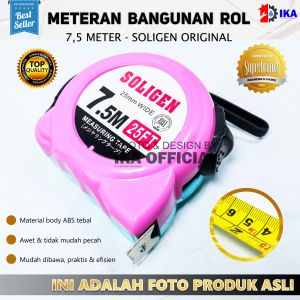 Meteran Soligen 75 Meter | measuring tape SOLIGEN Meteran Tukang / Measuring Tape Soligen 75M / 7.5 M / 75 Meter