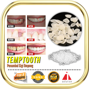 [100 Butir] Temptooth Temporary Repair Penambal Gigi Palsu Sementara - Tambal Gigi Rusak Gigi Berlubang Gigi Ompong Gigi Tiruan