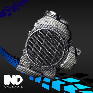 Tutup-Cover-Tameng-Penutup-Pelindung Kipas Radiator-Mesin Karbon-Carbon Honda Vario 110 Karbu-Techno 110 Carbu-Lama-Old-CBS