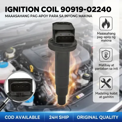 Original Ignition Coil for Toyota Vios 2003-2016 Yaris 2008-2015 （MADE IN JAPAN）90919-02240