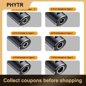 【PHYTR】 1Pcs Fast Charging Cable For Huawei 140W Universal Laptop 5V 9V 20V DC Female To USB C Type C PD Power Adapter Converter
