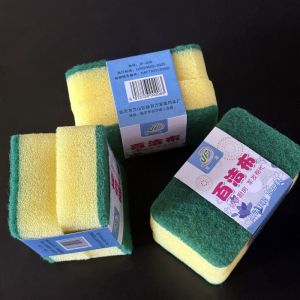 Combo 2 Miếng Bọt Biển "Xanh- Vàng" Rửa Chén Cọ Rửa Xoong Nồi Chén Bát Siêu