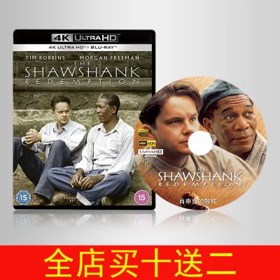 4KUHD Shawshank#39s Redemption Blu-ray Disc 1994 Mandarin Chinese Chinese Douban top1 Hope and Redemption