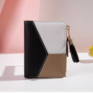 Womens Wallet PU Leather Womens Wallet Made of Leather Women Purses Card Holder Foldable Portable Lady Coin Purses