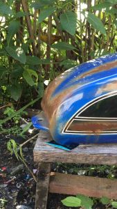Tangki CB100, Tangki Press Honda, Tangki CB Glantik Bladus Biru Hitam125