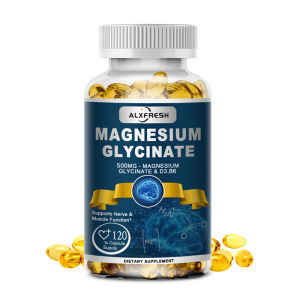 Magnesium Glycinate Calm Capsules - Promote Muscle Nerve Bone and Heart Health - with D3 B6 Zinc
