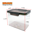 (MR.DIY) Durable Food Container Airtight Silicone Seal Stackable Storage (1.8L). 
