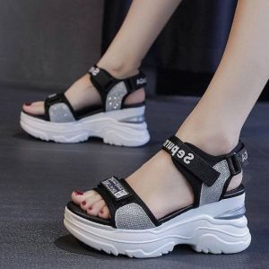 [Free Shipping] WomenS Wedge Sandals Summer Thick-Soled Versatile Platform Shoes Height-Increasing Fashionable Sandals For Women