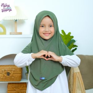 MANASIKANA Ulya Jilbab Anak Instan Jersey Couple Bergo