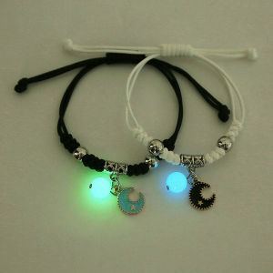 2Pcs Adjustable Luminous Bracelet For Couple Fashion Best Friends Bracelets Lover Friendship Braided
