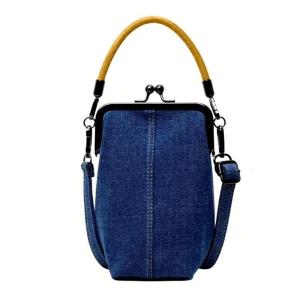 Women Everyday Bag Fashion Crossbody Bag Phone Bag Denims Purse Stylish Messenger Bag Retro Shoulder Bag for Travel Daily