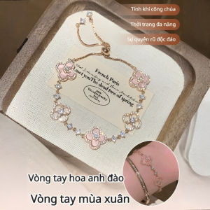 Vòng Tay Sakura Tinh Tế Cherry Blossom Phong Cách Mùa Xuân Độc Đáo Trang Sức Nữ