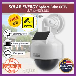 Solar Energy LED Wireless Fake CCTV Simulation Dummy Waterproof Security Camera Recorder Kamera Securiti Palsu 太阳能球型假监控