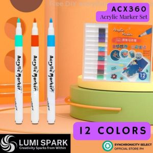 ACX360 Colors Acrylic Paint Pens Markers | Premium Acrylic Paint Pens - Wood Canvas Stone Rock Glass