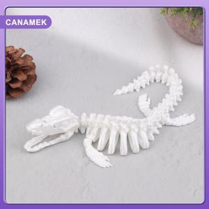 【CANAMEK】 1PCS Realistic Mosasaurus Skeleton Replica Aquarium Decoration Dinosaur Skeleton Model For Fish Tank Decoration