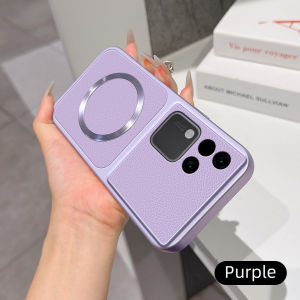 Casing for Suitable for VIVO S18 V30 V2318 V30 S18 Matte leather case with charging magnetic ring anti drop and shockproof phone case