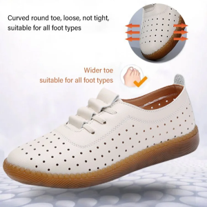 womens hollow mothers shoes Korean version casual beanie shoes