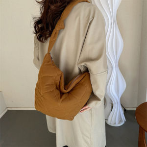Women Crossbody Bag Solid Color Cloud Shoulder Bag Minimalist Messenger Bag