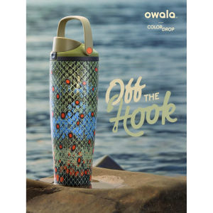 Owala FreeSip Sway Golf Themed Tumbler 30oz Stainless Steel Leak Proof Insulated Water Bottle With Carry Handle